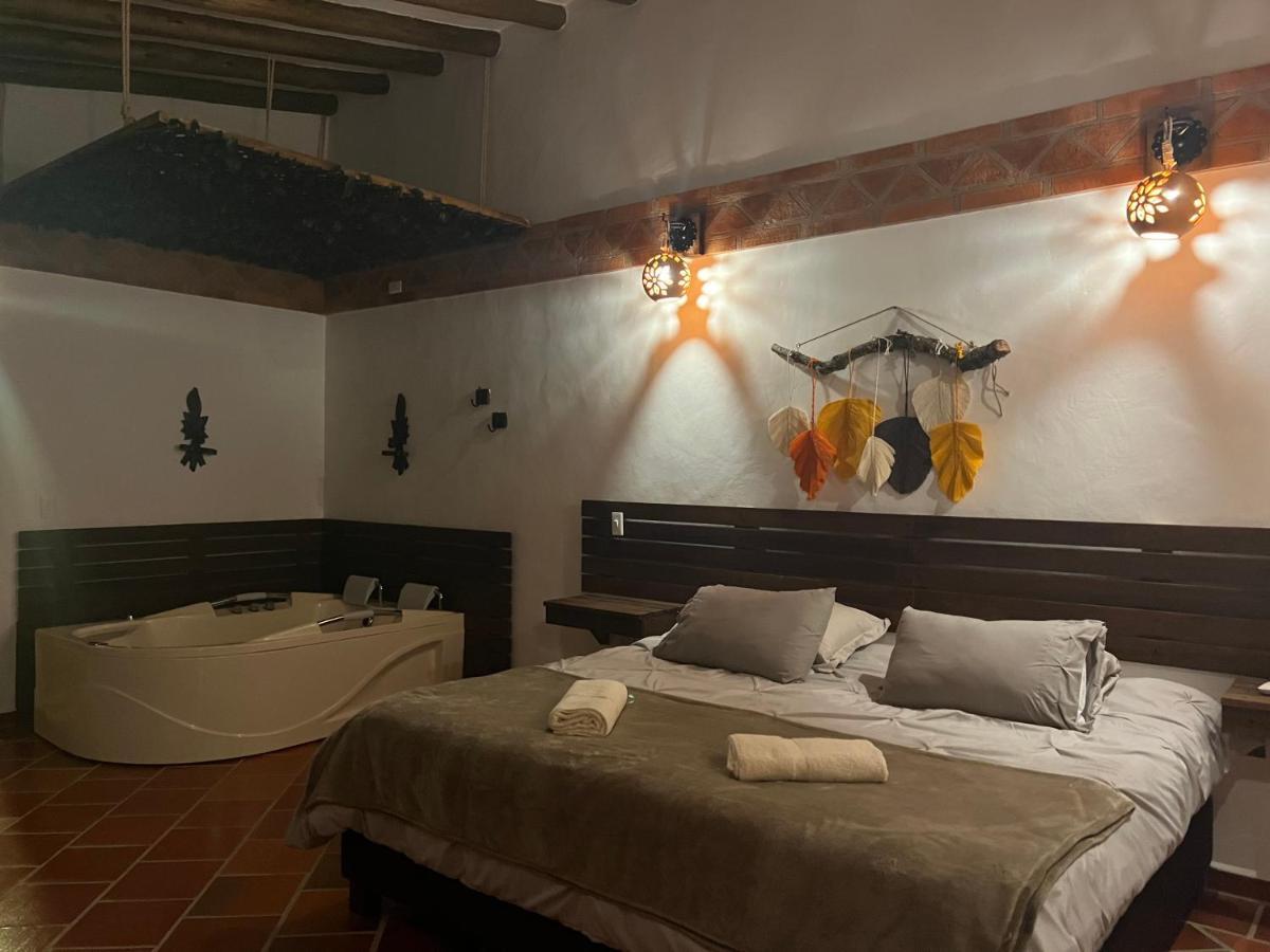 Hotel, Bungalows, Chalet Y Cabanas Aventura Park Villa De Leyva La Periquera Exteriér fotografie