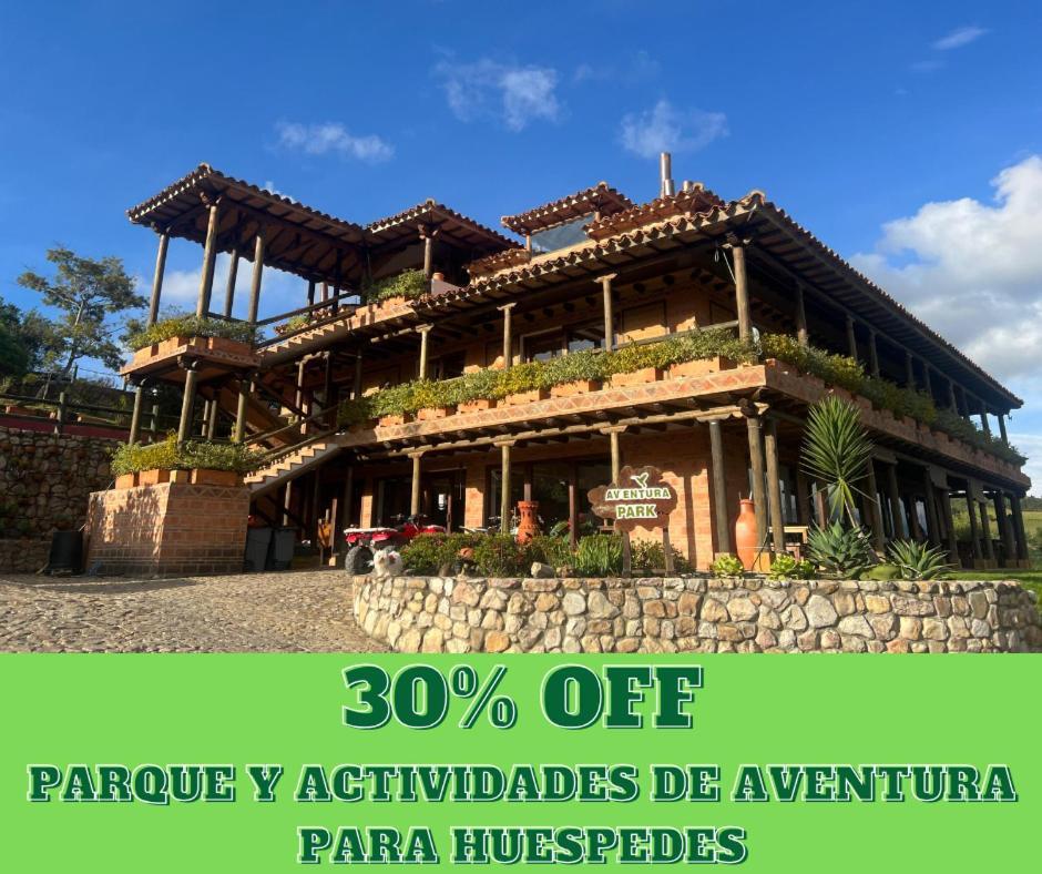 Hotel, Bungalows, Chalet Y Cabanas Aventura Park Villa De Leyva La Periquera Exteriér fotografie